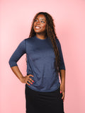 Performance Quarter Sleeve - Denim